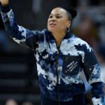Dawn Staley Blue Camo Jacket