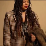 Big Mood 2024 Lydia West Houndstooth Blazer