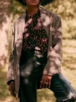 Big Mood 2024 Lydia West Houndstooth Blazer - Image 2