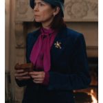 Elsbeth 2024 Carrie Preston Blue Velvet Blazer