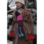 Elsbeth 2024 Carrie Preston Brown Teddy Coat