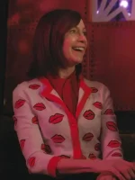 Elsbeth 2024 Carrie Preston Lips Print Cardigan