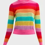 Elsbeth 2024 Carrie Preston Rainbow Striped Sweater