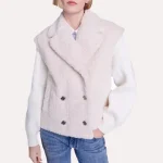 Holly James Elsbeth 2024 White Sherpa Jacket - Image 2