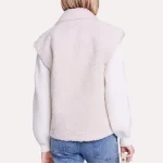 Holly James Elsbeth 2024 White Sherpa Jacket - Image 3