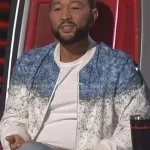 John Legend The Voice Crystal Colorblock Jacket