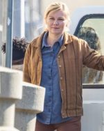 Kirsten Dunst Civil War Brown Jacket - Image 3