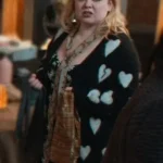 Big Mood 2024 Nicola Coughlan Heart Print Cardigan