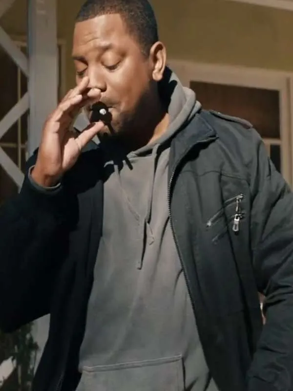 Mekhi-Phifer-Lights-Out-Cotton-Jacket Mekhi Phifer Lights Out 2024 Black Jacket - Image 1