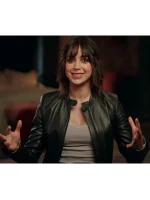 Abigail Melissa Barrera Black Leather Jacket - Image 2