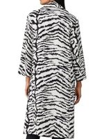 The Girls on the Bus 2024 Natasha Behnam Zebra Coat - Image 3