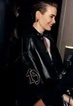 Sarah Paulson Met Gala After Party 2024 Leather Jacket - Image 2