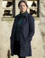 Shetland S07 DS Alison McIntosh Blue Cotton Coat - Image 3