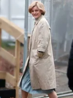 The Crown S04 Princess Diana Beige Trench Coat