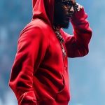 Kendrick Lamar Not Like Us Pop Out Concert Red Hoodie