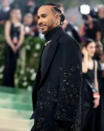 Lewis Hamilton Met Gala 2024 Black Coat - Image 3