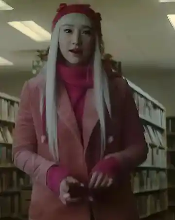 Buy-Niko-Sasaki-Dead-Boy-Detectives-Pink-Coat Niko Sasaki Dead Boy Detectives Pink Corduroy Coat - Image 1