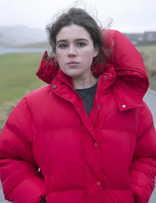Ellen-Quinn-Shetland-S08-Red-Puffer-Jacket Ellen Quinn Shetland S08 Red Puffer Jacket - Image 1