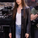 Dakota Johnson Materialists Black Leather Jacket