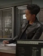 Nyla Harper The Rookie S06 Black Leather Jacket - Image 2