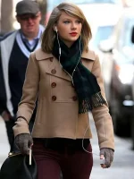 Taylor Swift In New York Street Peacoat - Image 2