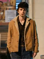 A COMPLETE UNKNOWN TIMOTHÉE CHALAMET SHEARLING JACKET