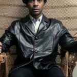 The Big Cigar 2024 Andre Holland Black Leather Coat