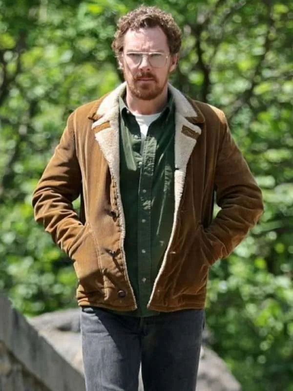 Eric-2024-Benedict-Cumberbatch-Brown-Corduroy-Jacket Benedict Cumberbatch Eric Shearling Brown Jacket - Image 1