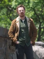 Benedict Cumberbatch Eric Shearling Brown Jacket - Image 2