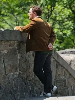 Benedict Cumberbatch Eric Shearling Brown Jacket - Image 3
