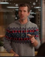 A World Record Christmas 2023 Lucas Bryant Grey Hoodie