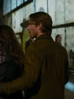 Hit Man 2024 Glen Powell Green Suede Leather Jacket - Image 5