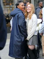 Celeste O’Connor Madame Web 2024 Blue Coat - Image 2