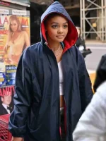 Celeste O’Connor Madame Web 2024 Blue Coat