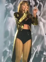 Taylor Swift Paris Eras Tour Metallic Gold Tail Coat - Image 4