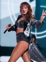 Taylor Swift Paris Eras Tour Metallic Gold Tail Coat - Image 2