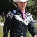 Barbie  Ryan Gosling Black Fringe Shirt