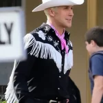 Barbie Ryan Gosling Black Fringe Shirt - Image 4