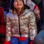 Best Christmas Ever Dora Silver Puffer Jacket