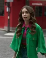 Emily In Paris S02 Lily Collins Green Coat