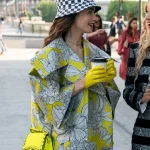 Emily in Paris S02 Lily Collins Yellow Floral Jacket
