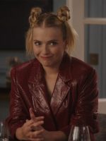 Emily In Paris S03 Camille Leather Blazer - Image 3