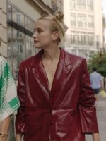 Emily In Paris S03 Camille Leather Blazer