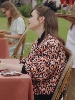 Emily In Paris S03 Lily Collins Bomber Jacket - Image 2