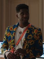 Emily In Paris S03 Samuel Arnold Blue Printed Blazer - Image 2