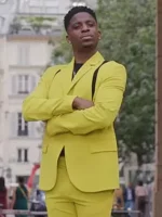 Emily In Paris S03 Samuel Arnold Yellow Blazer Coat - Image 3