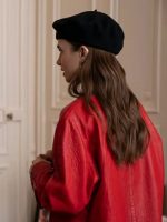Emily in Paris S04 Lily Collins Red Coat - Image 2