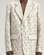 Emily in Paris Season 04 Samuel Arnold Printed Tulle Blazer - Image 2