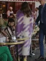 Emily In Paris Season 3 Emily Purple Coat - Image 2