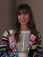 Lily Collins Emily In Paris Season 3 Designed Blazer